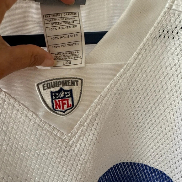 Reebok NFL On Field Jersey Dallas Cowboys Jason Witten #82 White Size L - Picture 4 of 15